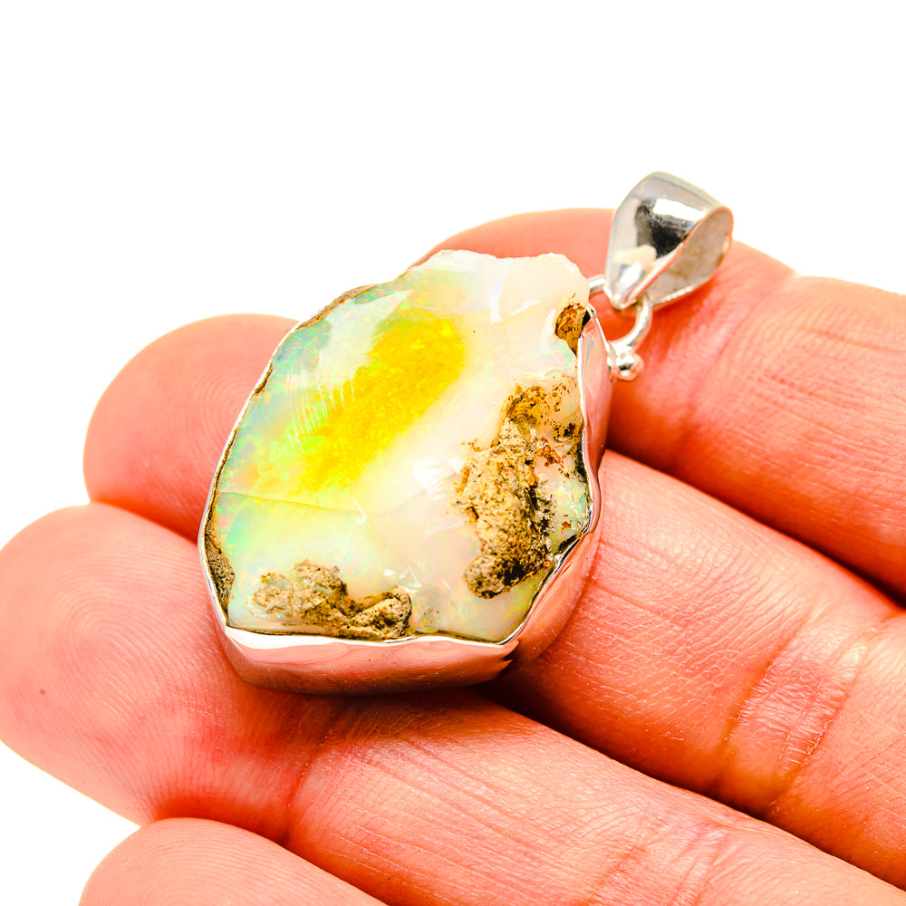 Ethiopian Opal Pendants handcrafted by Anasilvercos - PD753804