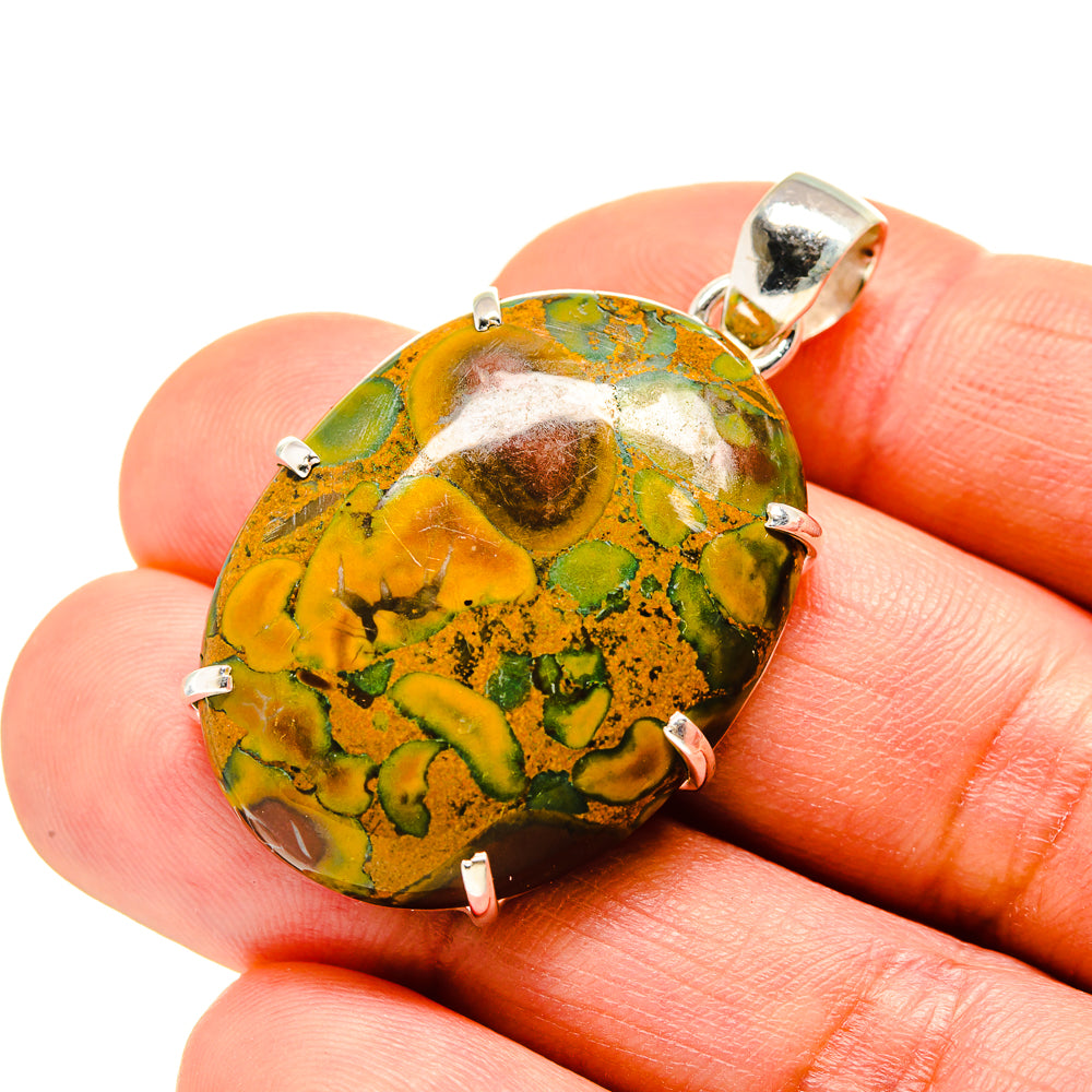 Rainforest Jasper Pendants handcrafted by Anasilvercos - PD753832