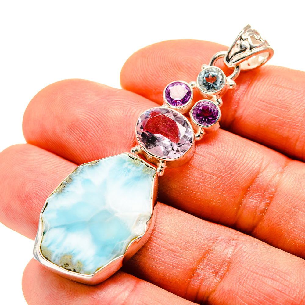 Larimar Pendants handcrafted by Anasilvercos - PD753843