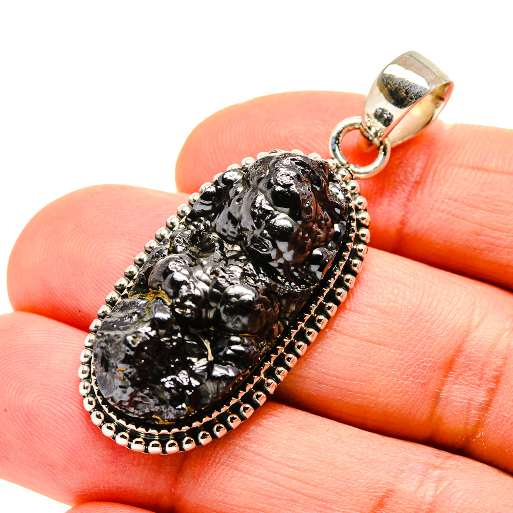 Blister Hematite Pendants handcrafted by Anasilvercos - PD753853
