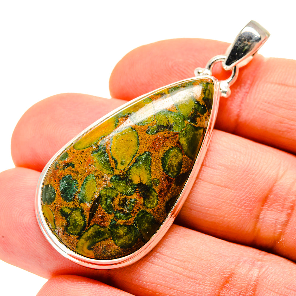 Rainforest Jasper Pendants handcrafted by Anasilvercos - PD753854