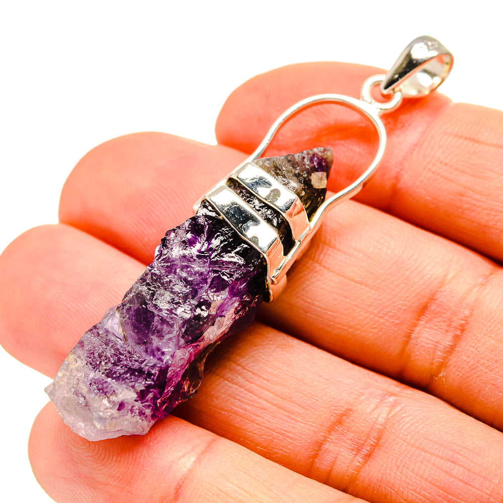 Amethyst Crystal Pendants handcrafted by Anasilvercos - PD753919