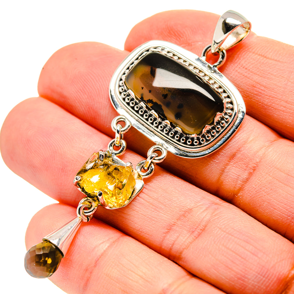 Montana Agate Pendants handcrafted by Anasilvercos - PD753926