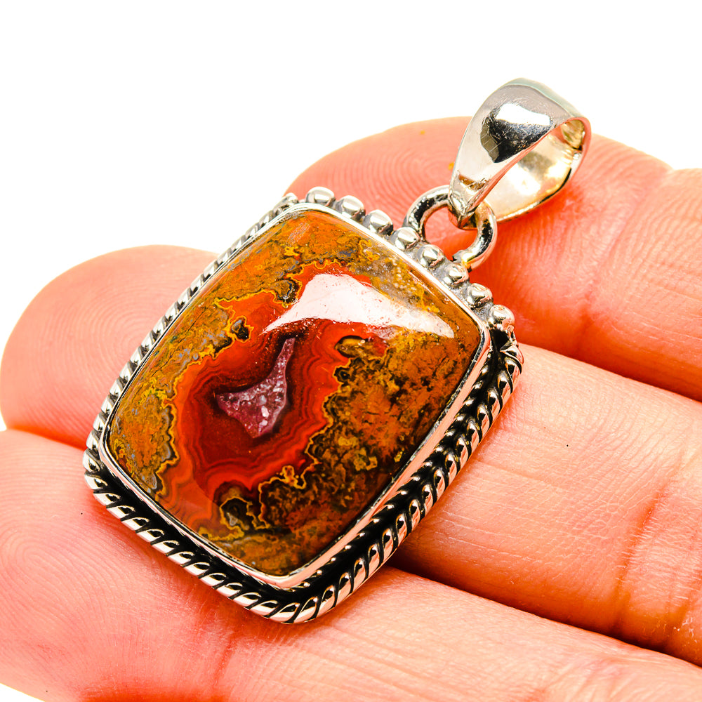 Moroccan Agate Pendants handcrafted by Anasilvercos - PD753960