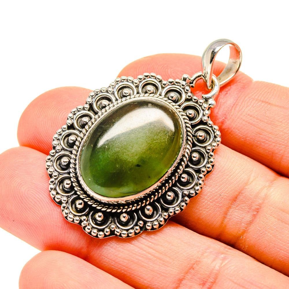 Nephrite Jade Pendants handcrafted by Anasilvercos - PD754011