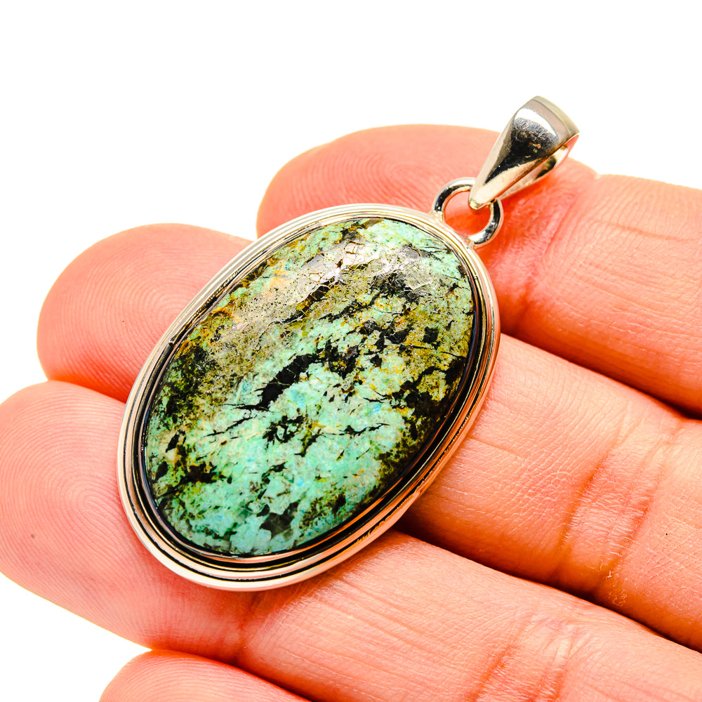 Tibetan Turquoise Pendants handcrafted by Anasilvercos - PD754017