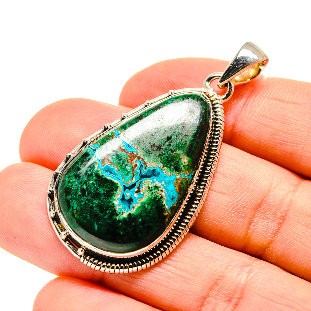 Chrysocolla Pendants handcrafted by Anasilvercos - PD754044