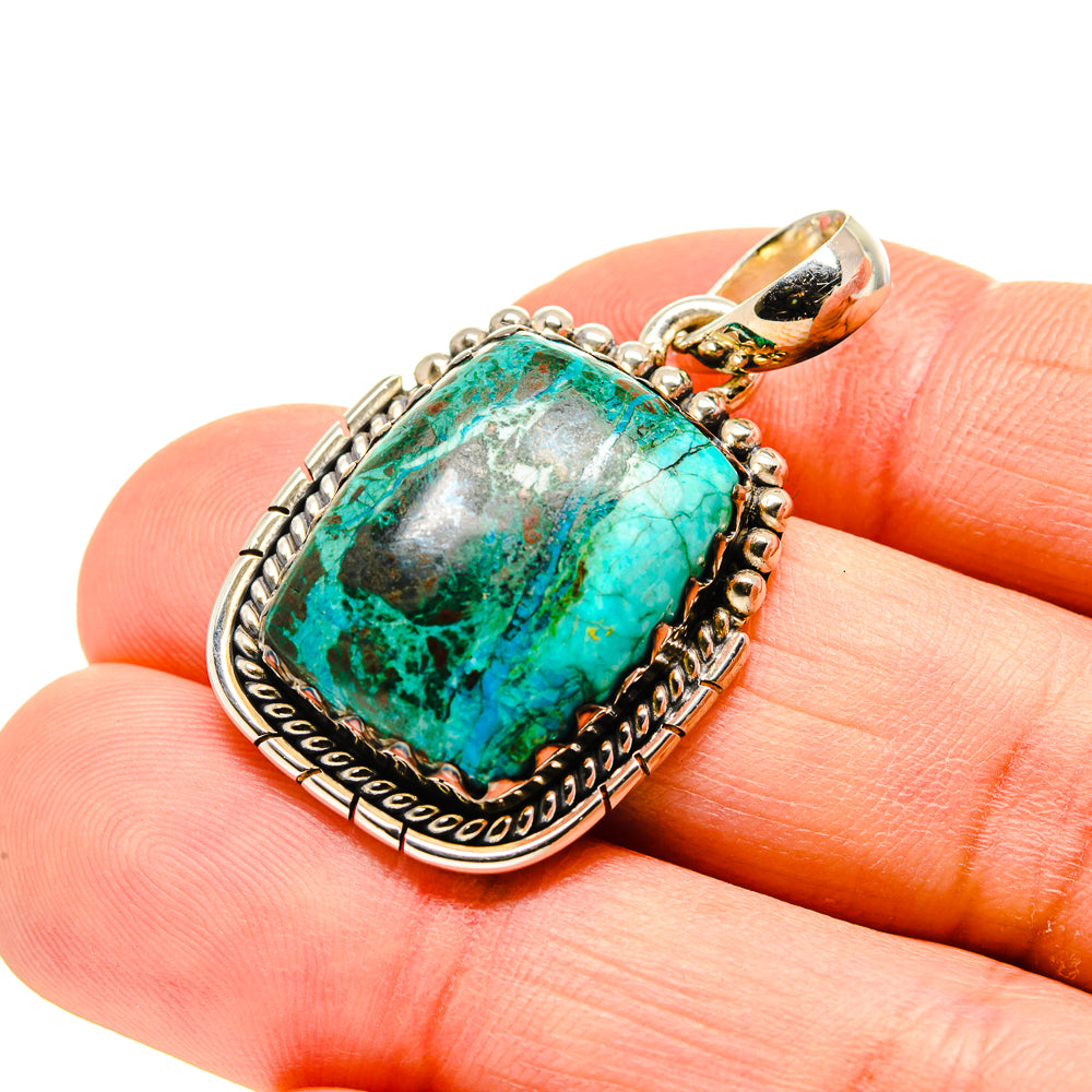 Chrysocolla Pendants handcrafted by Anasilvercos - PD754064