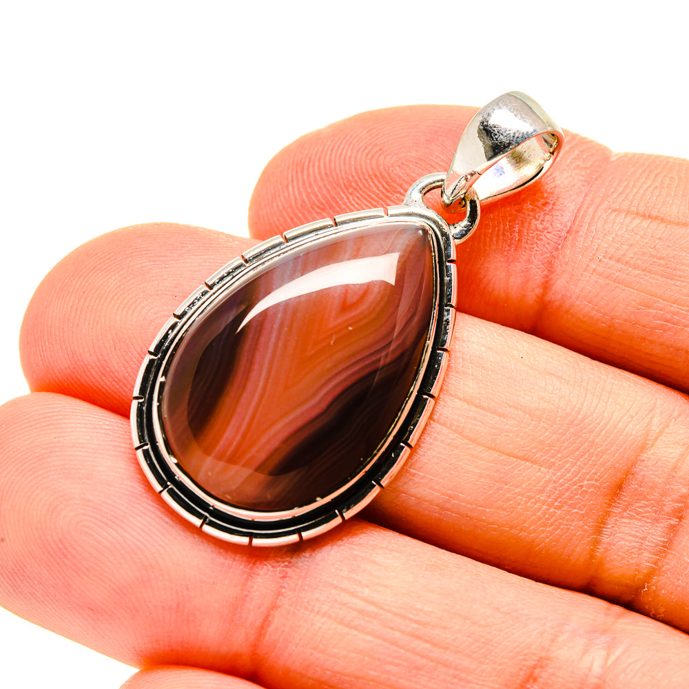 Botswana Agate Pendants handcrafted by Anasilvercos - PD754068