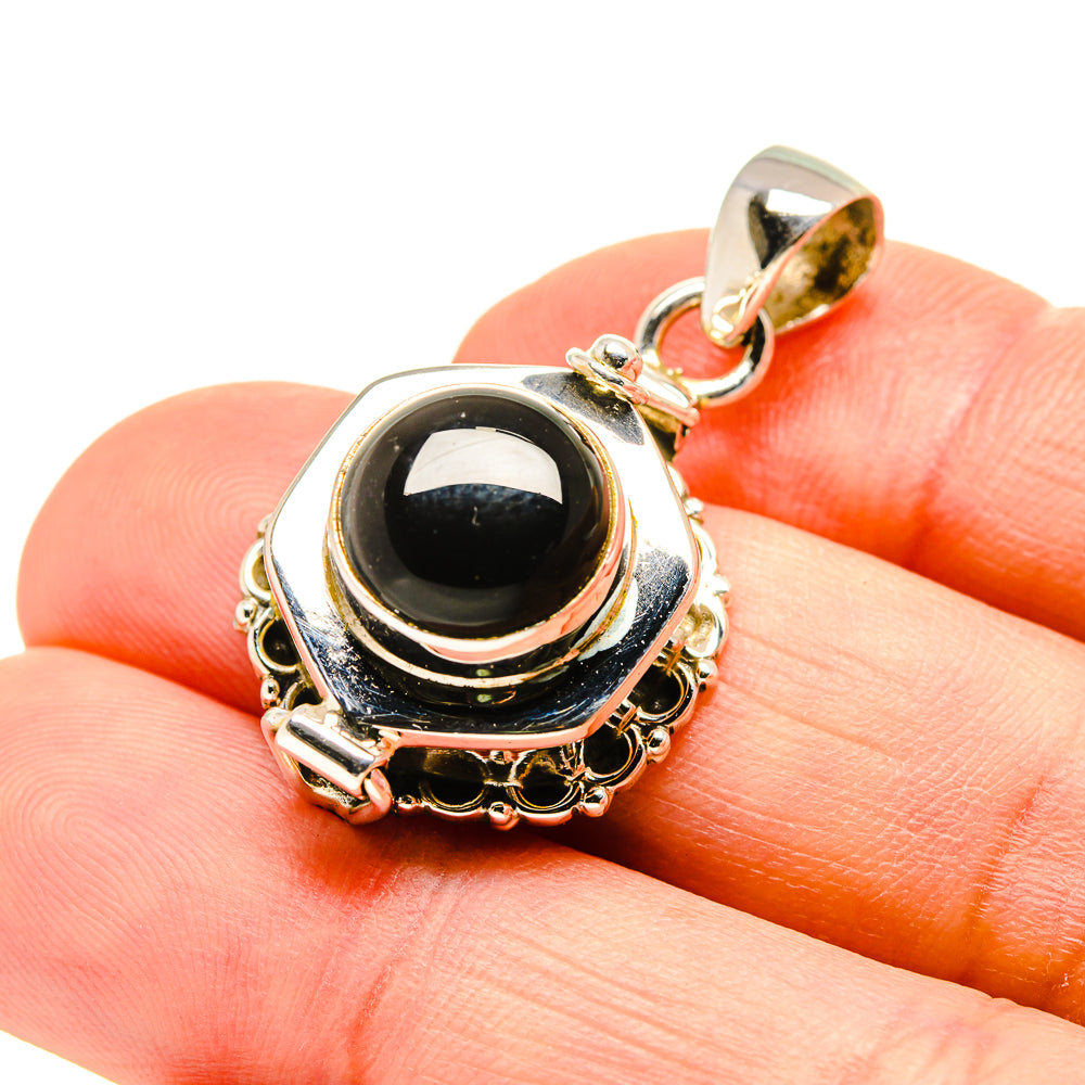 Black Onyx Pendants handcrafted by Anasilvercos - PD754075