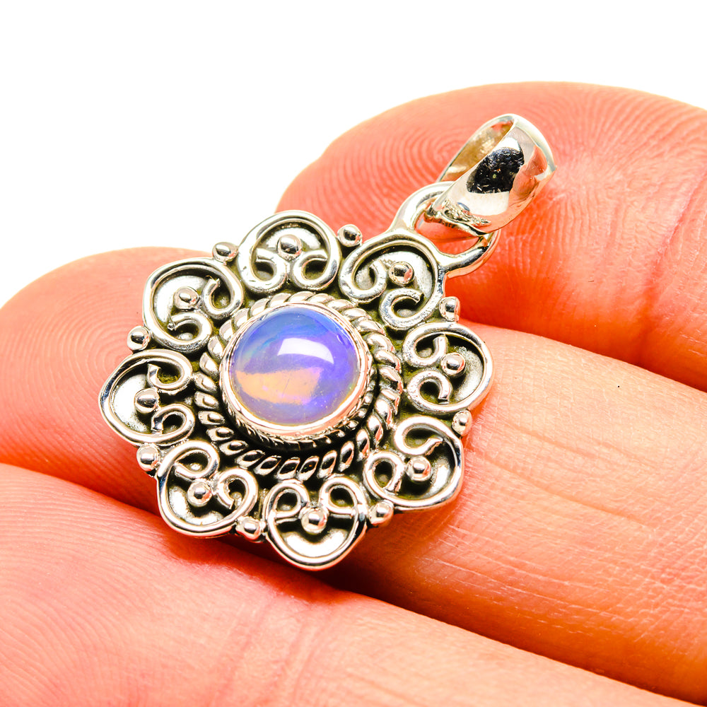 Ethiopian Opal Pendants handcrafted by Anasilvercos - PD754081