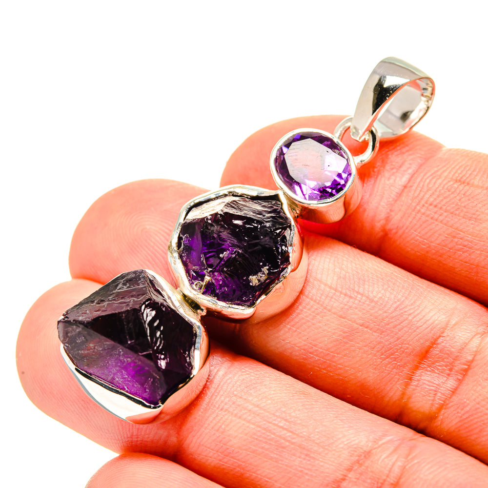Amethyst Pendants handcrafted by Anasilvercos - PD754096