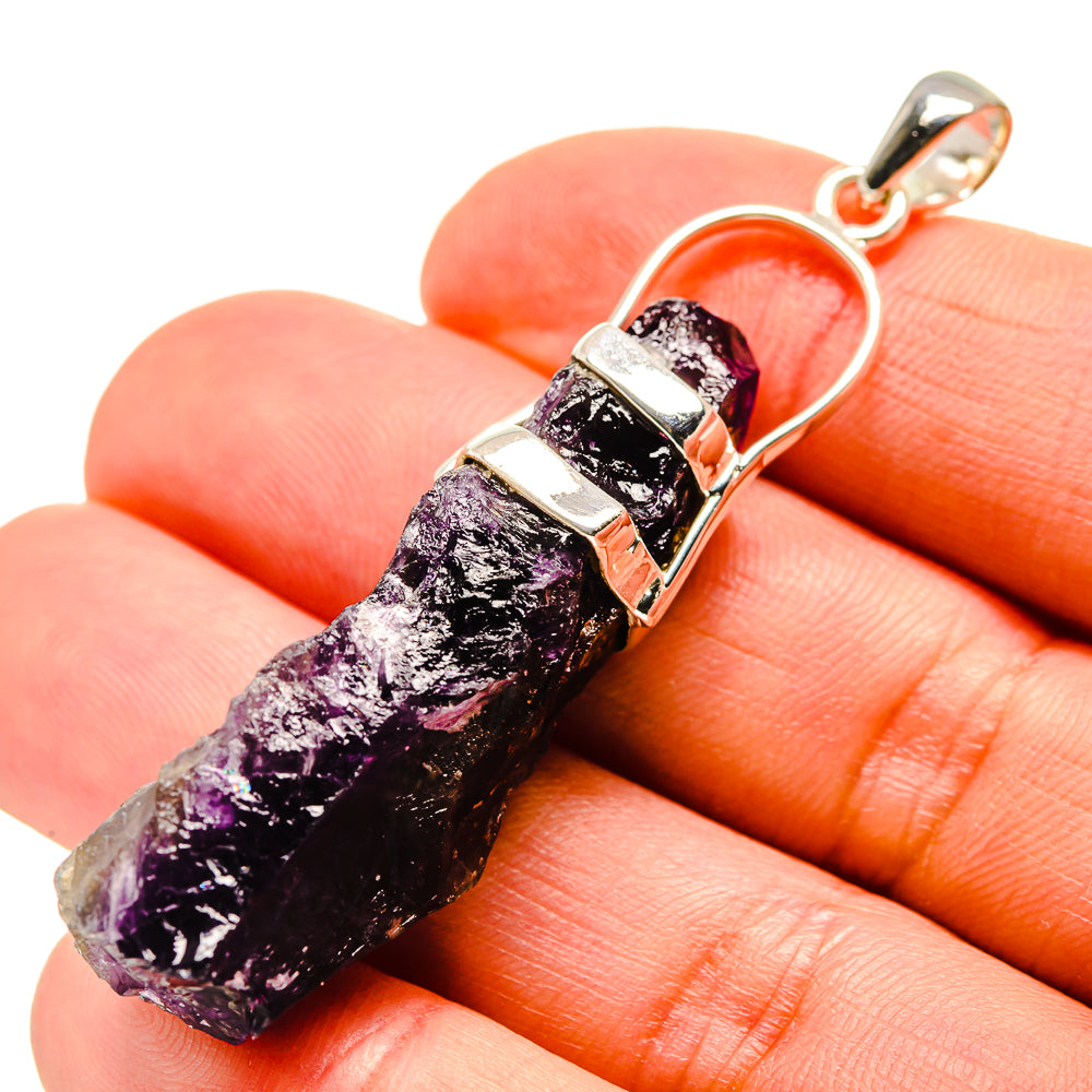 Amethyst Crystal Pendants handcrafted by Anasilvercos - PD754103