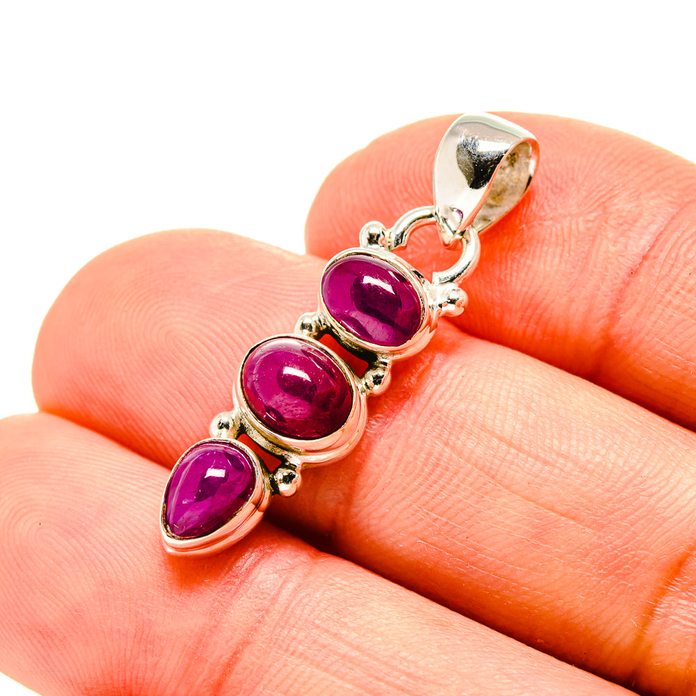 Pink Tourmaline Pendants handcrafted by Anasilvercos - PD754132