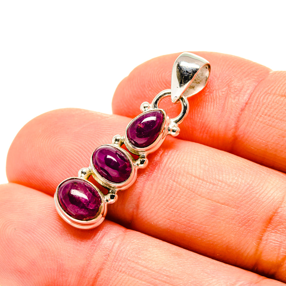 Pink Tourmaline Pendants handcrafted by Anasilvercos - PD754133