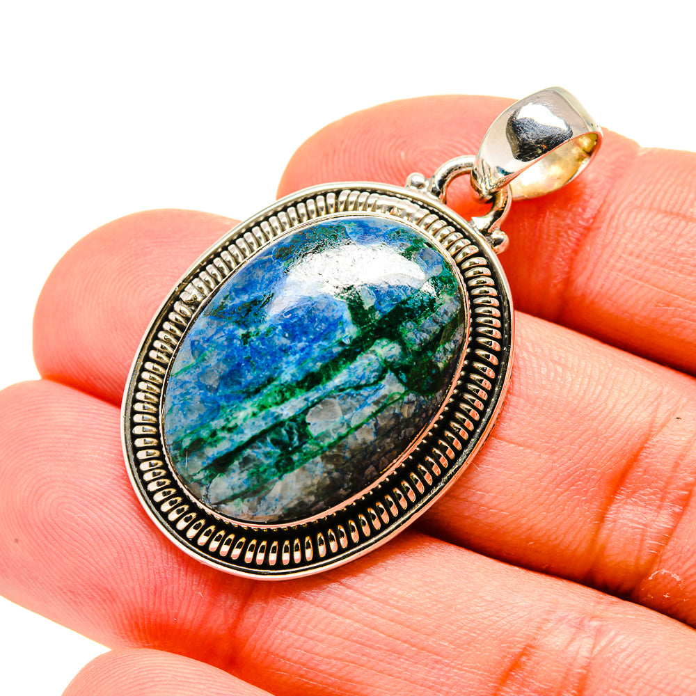 Chrysocolla Pendants handcrafted by Anasilvercos - PD754154