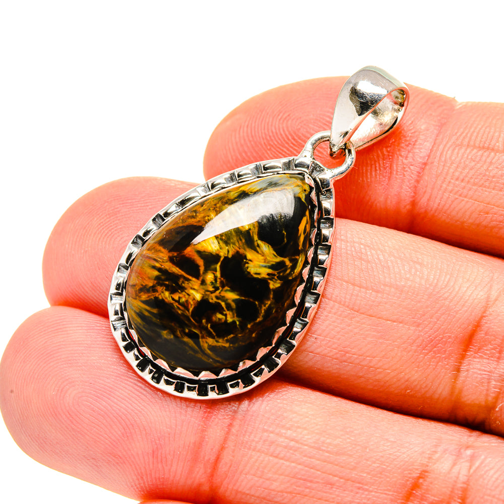 Golden Pietersite Pendants handcrafted by Anasilvercos - PD754167
