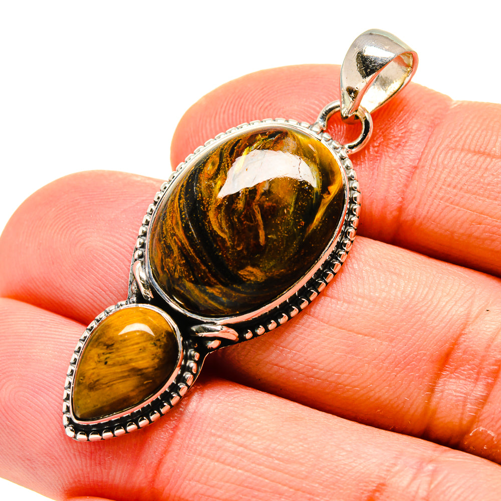 Golden Pietersite Pendants handcrafted by Anasilvercos - PD754187