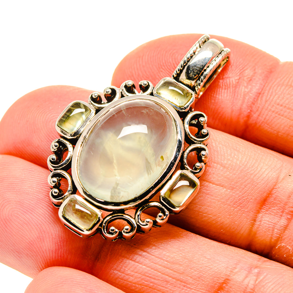 Prehnite Pendants handcrafted by Anasilvercos - PD754199