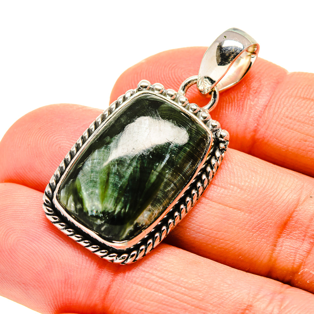 Seraphinite Pendants handcrafted by Anasilvercos - PD754201