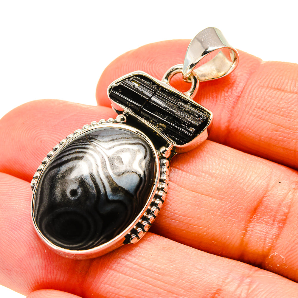 Psilomelane Pendants handcrafted by Anasilvercos - PD754205