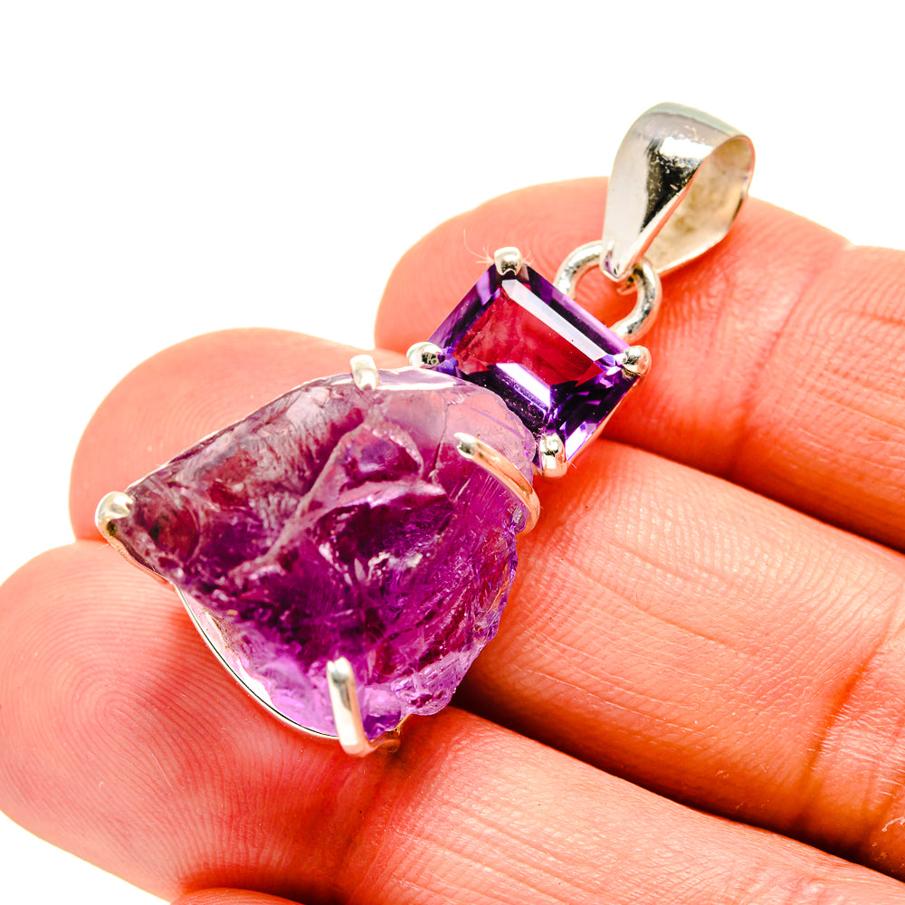 Amethyst Pendants handcrafted by Anasilvercos - PD754226