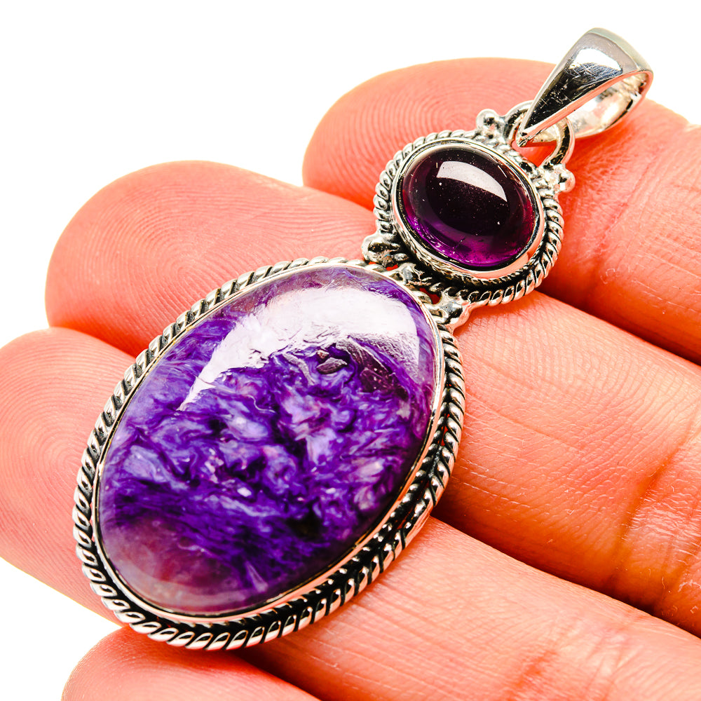 Charoite Pendants handcrafted by Anasilvercos - PD754292