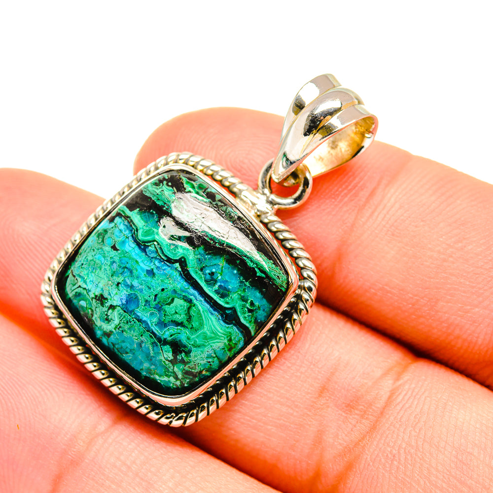 Chrysocolla Pendants handcrafted by Anasilvercos - PD7543