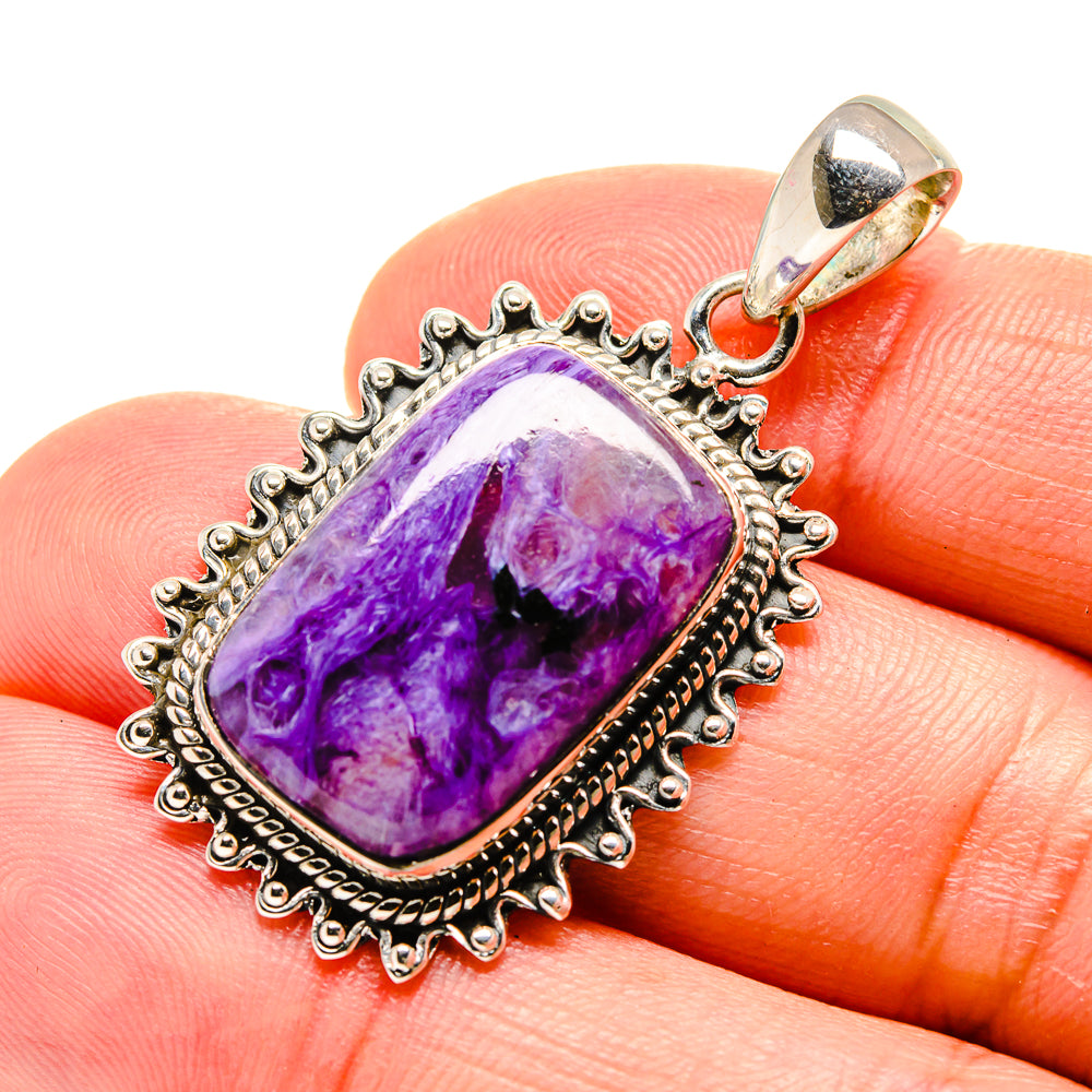 Charoite Pendants handcrafted by Anasilvercos - PD754313