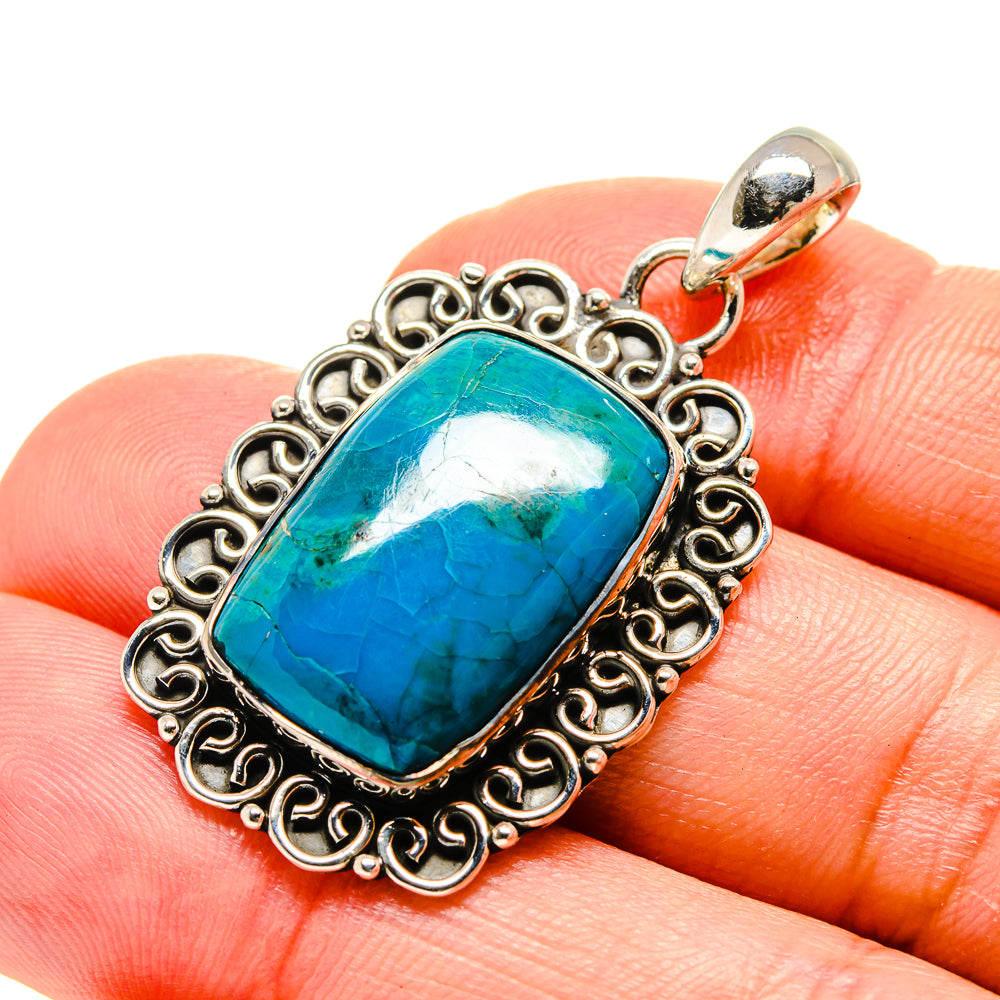 Chrysocolla Pendants handcrafted by Anasilvercos - PD754330