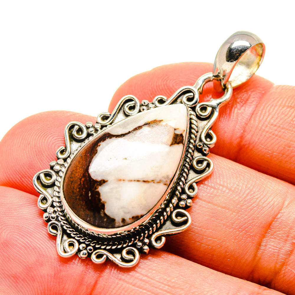 Peanut Wood Jasper Pendants handcrafted by Anasilvercos - PD754332