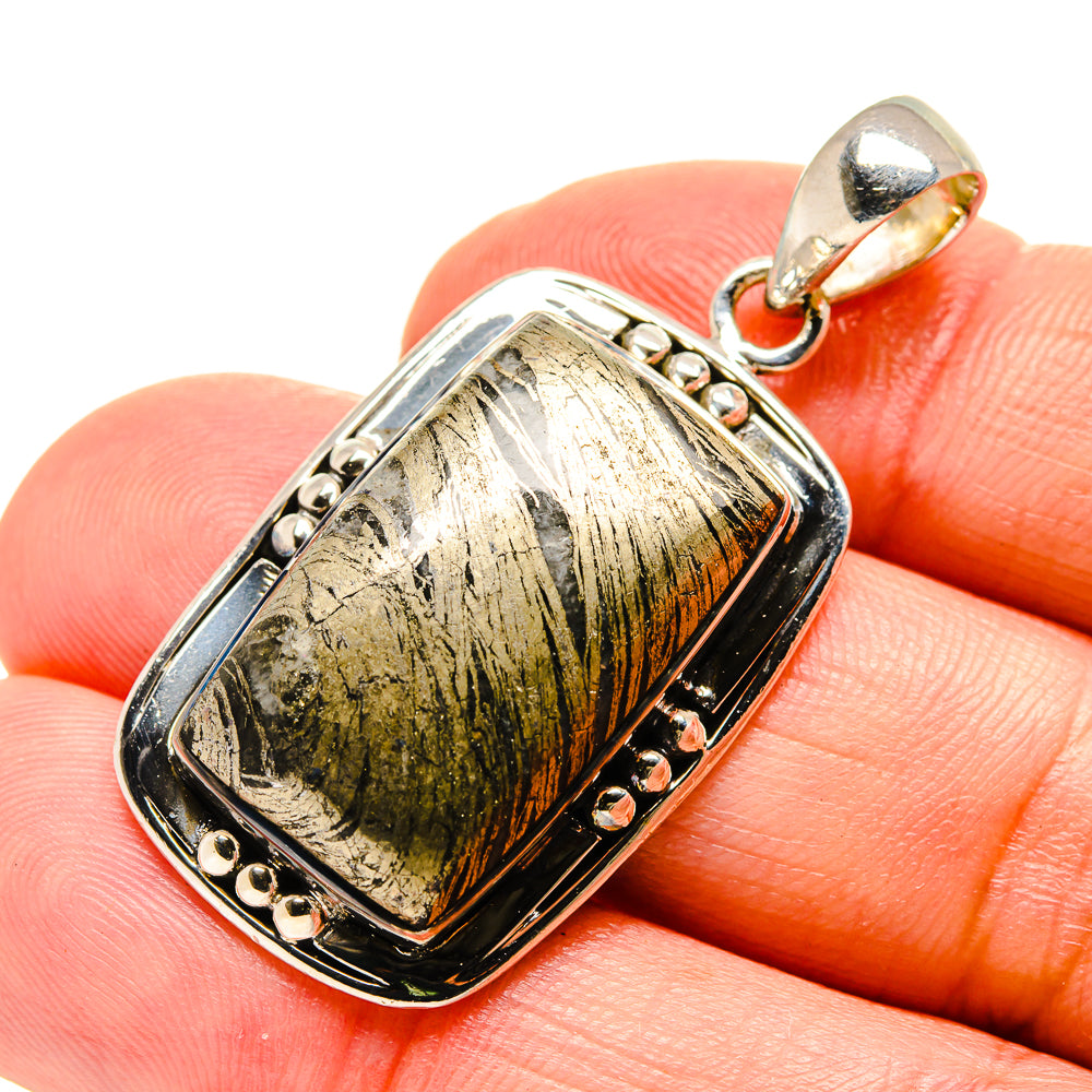 Pyrite Agate Pendants handcrafted by Anasilvercos - PD754345