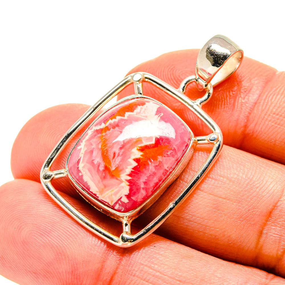 Rhodochrosite Pendants handcrafted by Anasilvercos - PD754353