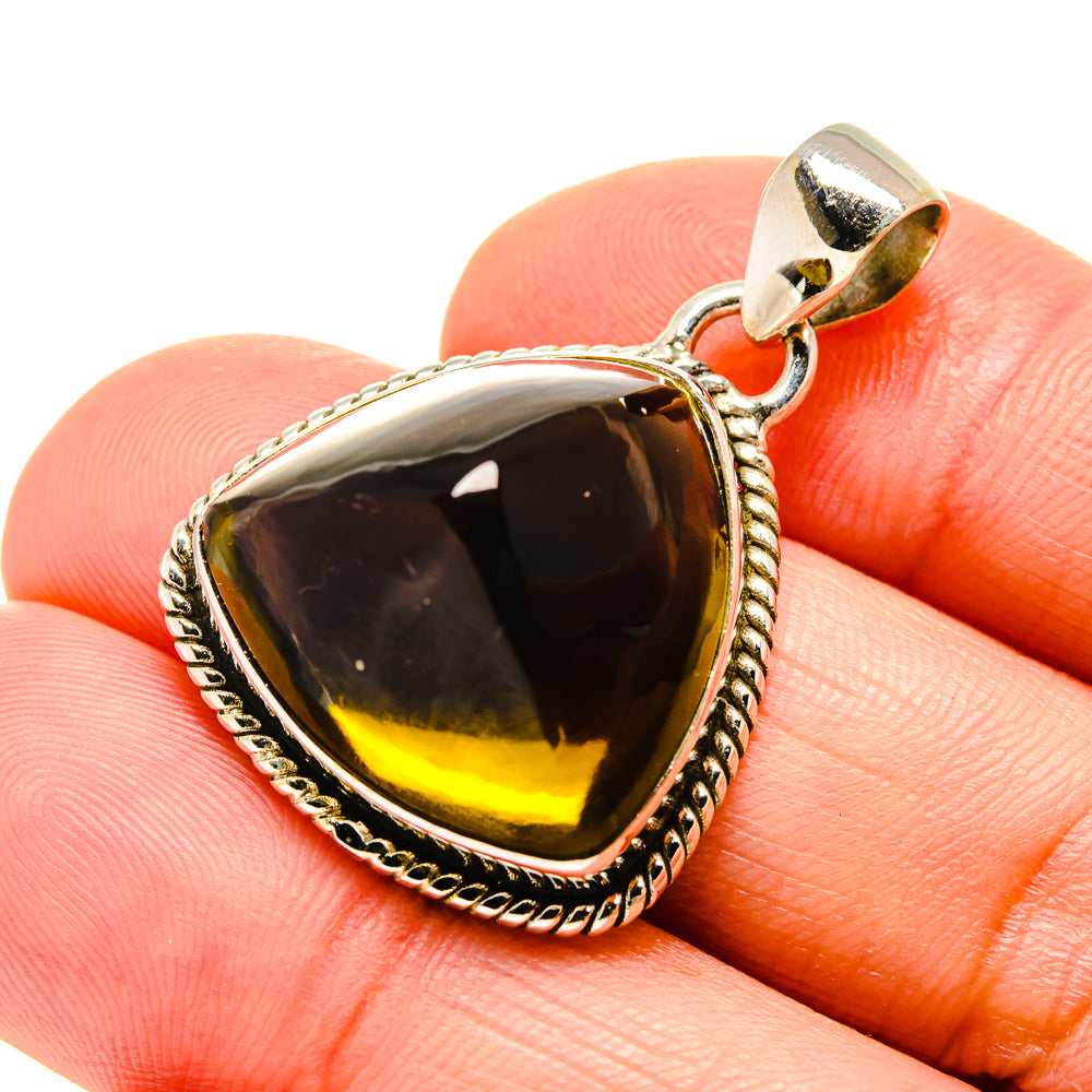 Olive Quartz Pendants handcrafted by Anasilvercos - PD754391