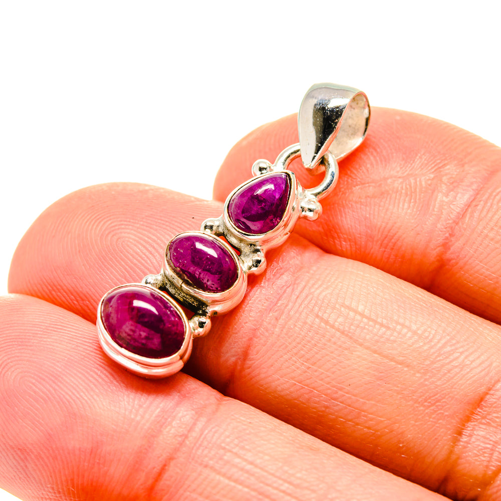 Ruby Pendants handcrafted by Anasilvercos - PD754405