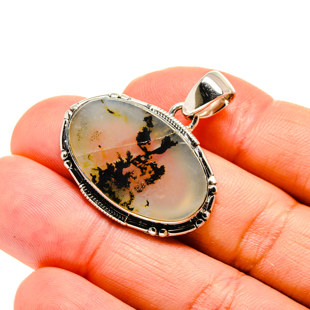 Scenic Dendritic Agate Pendants handcrafted by Anasilvercos - PD754441