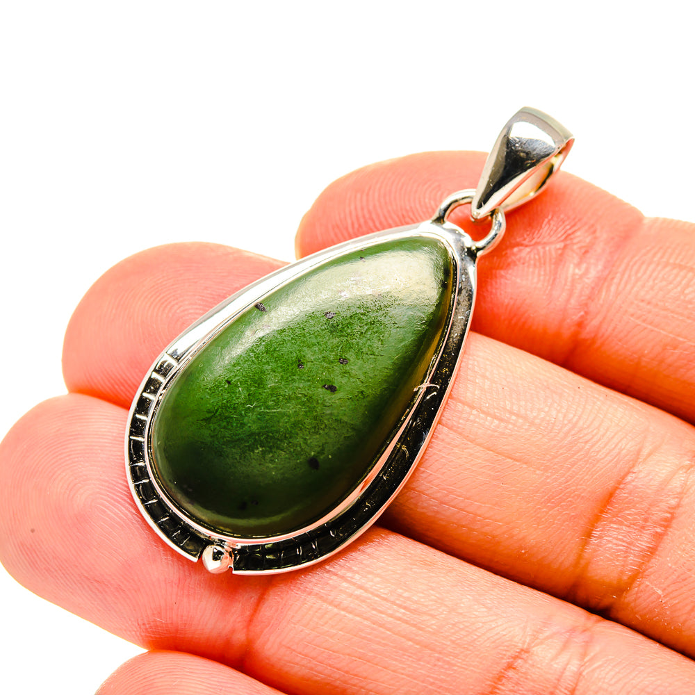 Nephrite Jade Pendants handcrafted by Anasilvercos - PD754442