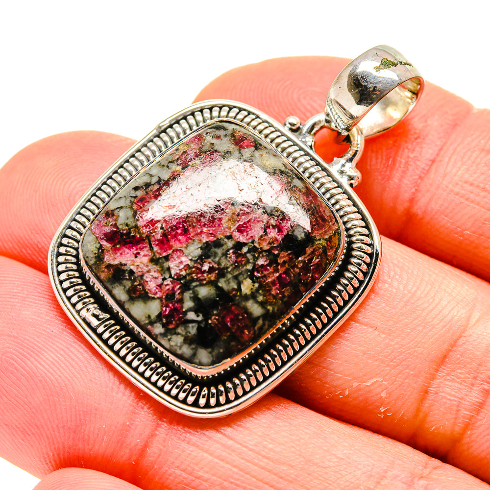 Russian Eudialyte Pendants handcrafted by Anasilvercos - PD754447