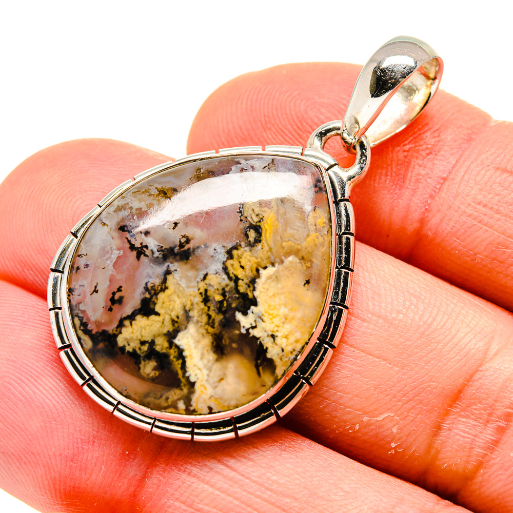 Plume Agate Pendants handcrafted by Anasilvercos - PD754451