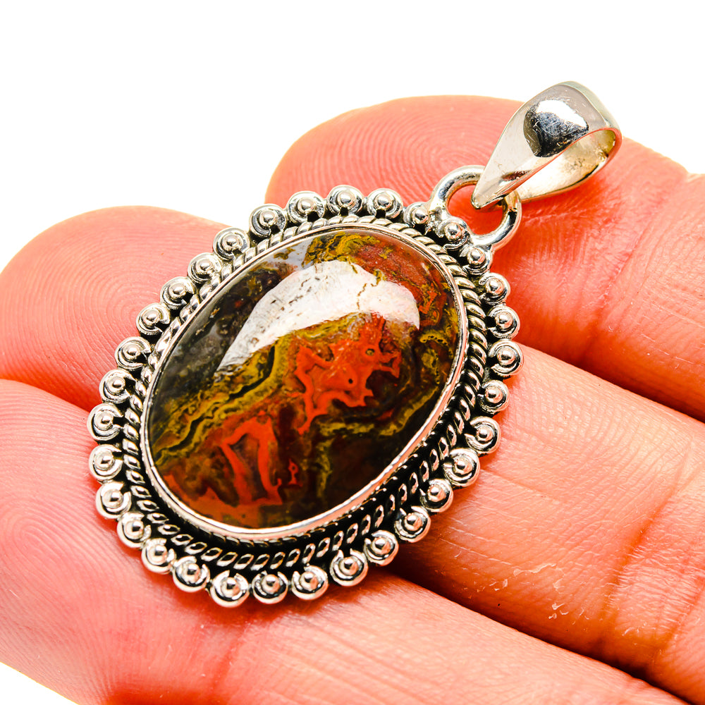 Moroccan Agate Pendants handcrafted by Anasilvercos - PD754457