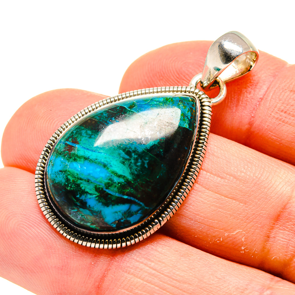 Chrysocolla Pendants handcrafted by Anasilvercos - PD754459