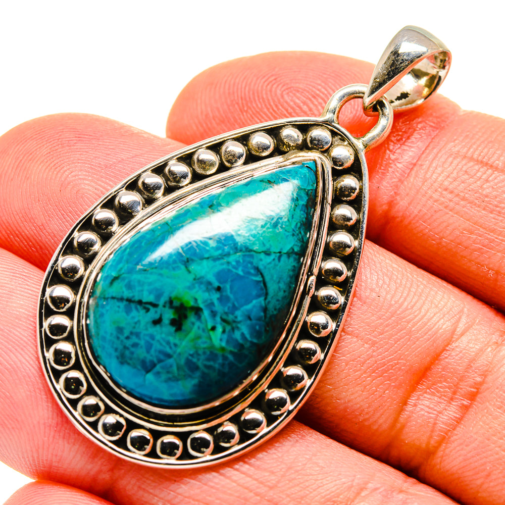 Chrysocolla Pendants handcrafted by Anasilvercos - PD754476