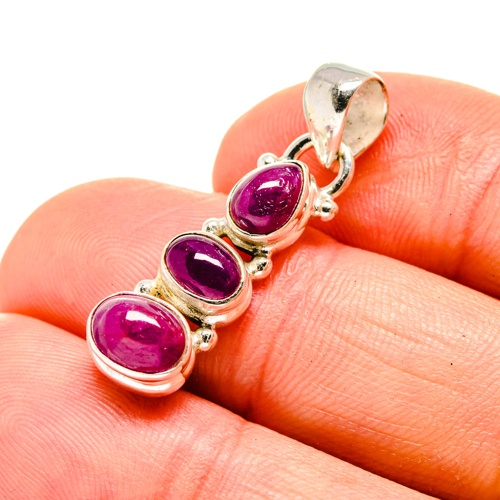 Pink Tourmaline Pendants handcrafted by Anasilvercos - PD754495