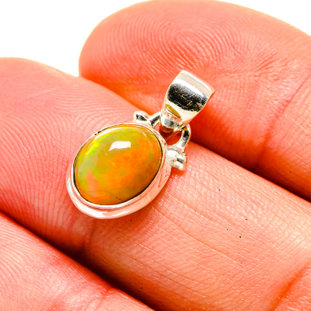 Ethiopian Opal Pendants handcrafted by Anasilvercos - PD754507