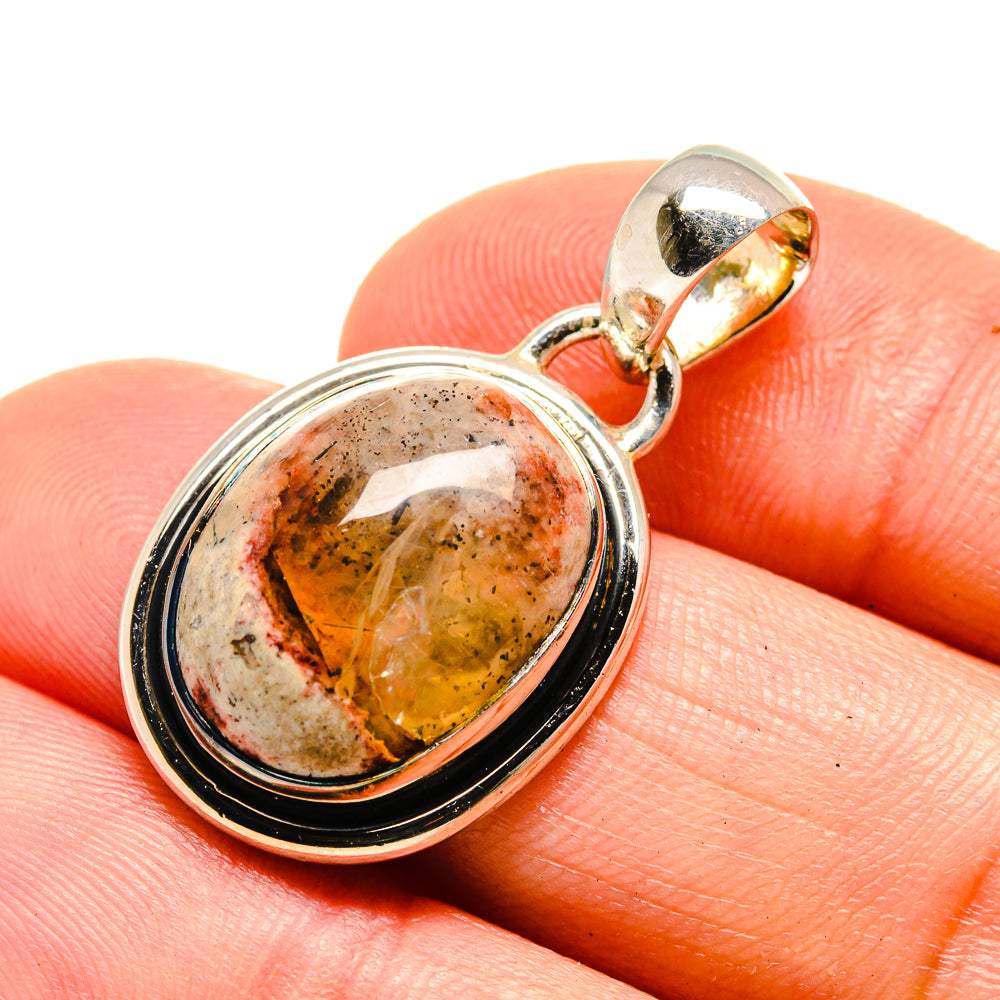 Mexican Fire Opal Pendants handcrafted by Anasilvercos - PD754509