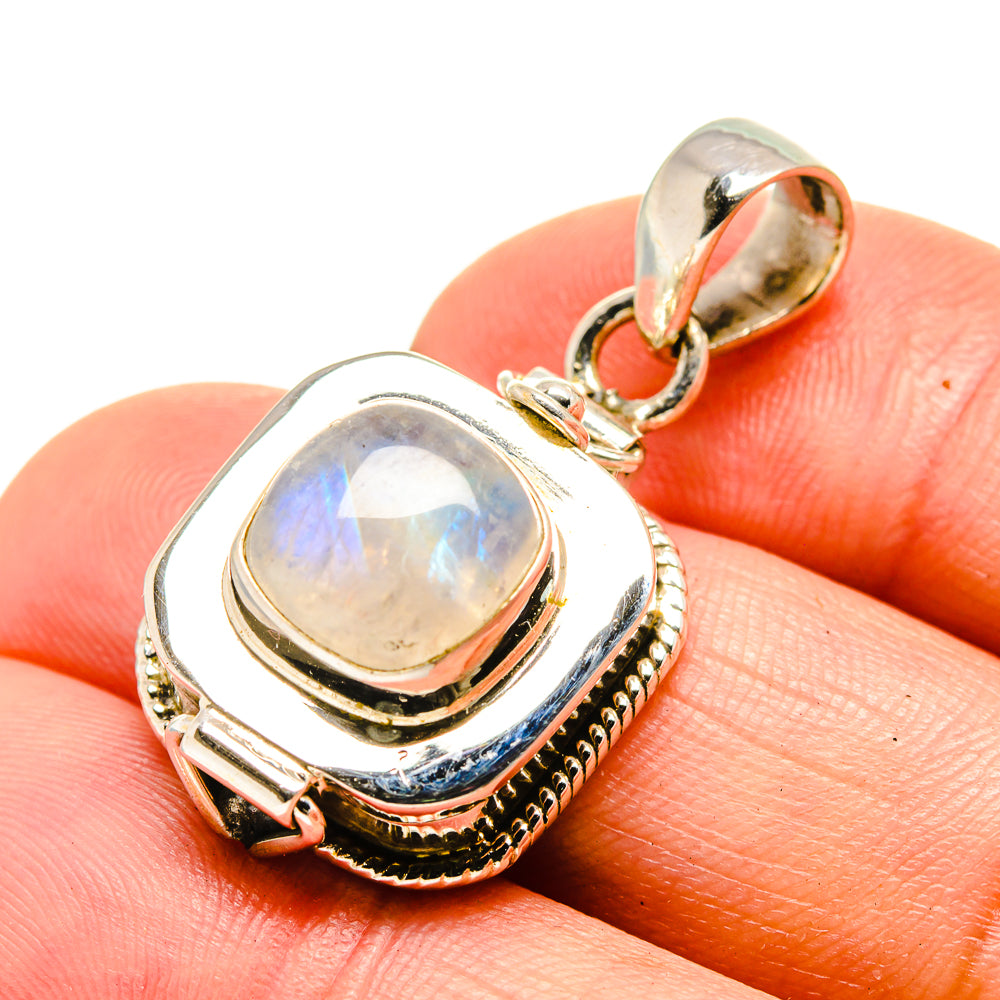 Rainbow Moonstone Pendants handcrafted by Anasilvercos - PD754512