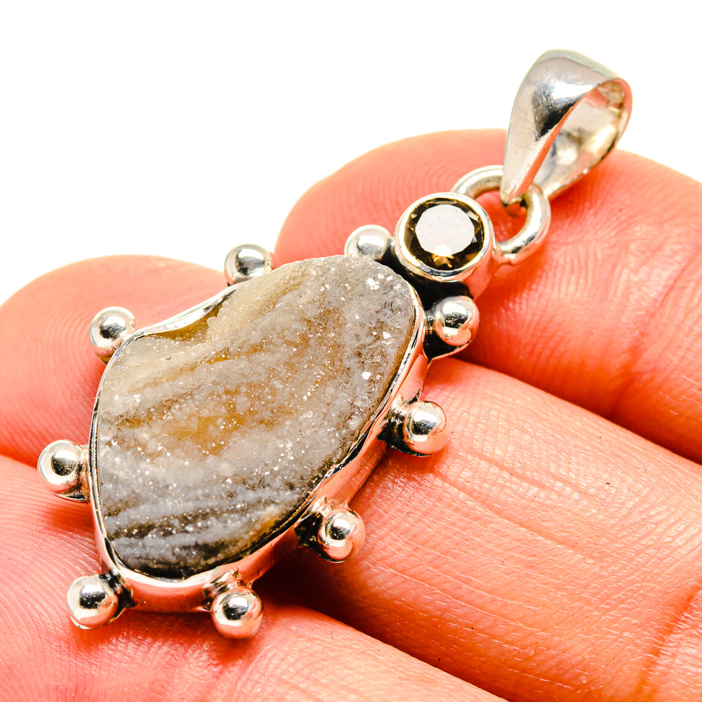Desert Druzy Pendants handcrafted by Anasilvercos - PD754521