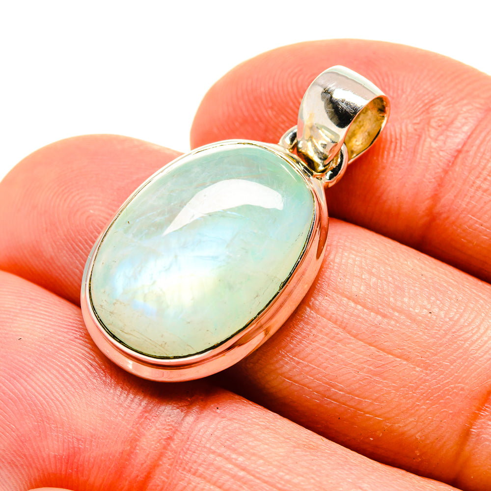 Green Moonstone Pendants handcrafted by Anasilvercos - PD754528