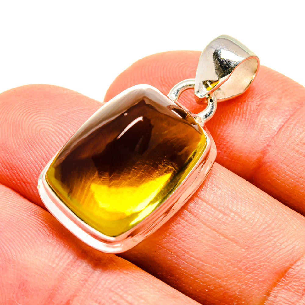 Olive Quartz Pendants handcrafted by Anasilvercos - PD754543