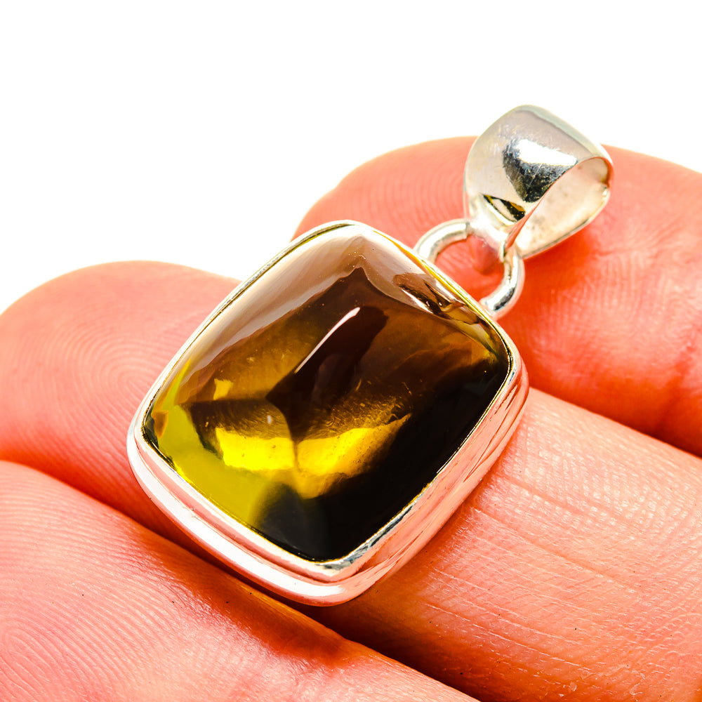 Olive Quartz Pendants handcrafted by Anasilvercos - PD754544